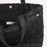 Criss Cross Woven Tote - Black - Simply Beach UK