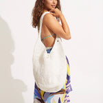 Cocoon Woven Tote - White - Simply Beach UK