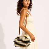 Raffia Stripe Pouch Bag - Simply Beach UK