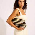 Raffia Stripe Pouch Bag - Simply Beach UK