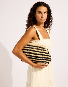 Seafolly Raffia Stripe Pouch Bag - Simply Beach UK
