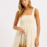 Beaded Tote Bag - Brown - Simply Beach UK