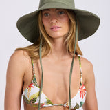 Tie Up Bucket Hat - Olive