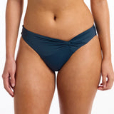 Jetset Smooth Twist Front Hipster Bikini Pant - Midnight Teal