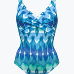 Ikat Energy Moulded Twist Front Swimsuit - Bluewave - Simply Beach UK