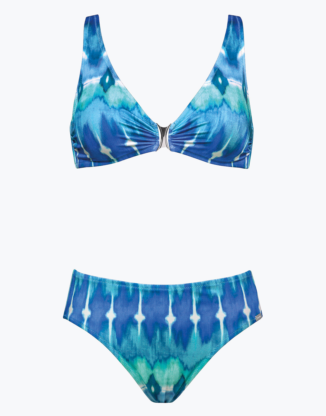 Charmline Ikat Energy Moulded Bikini Set - Bluewave - Simply Beach UK
