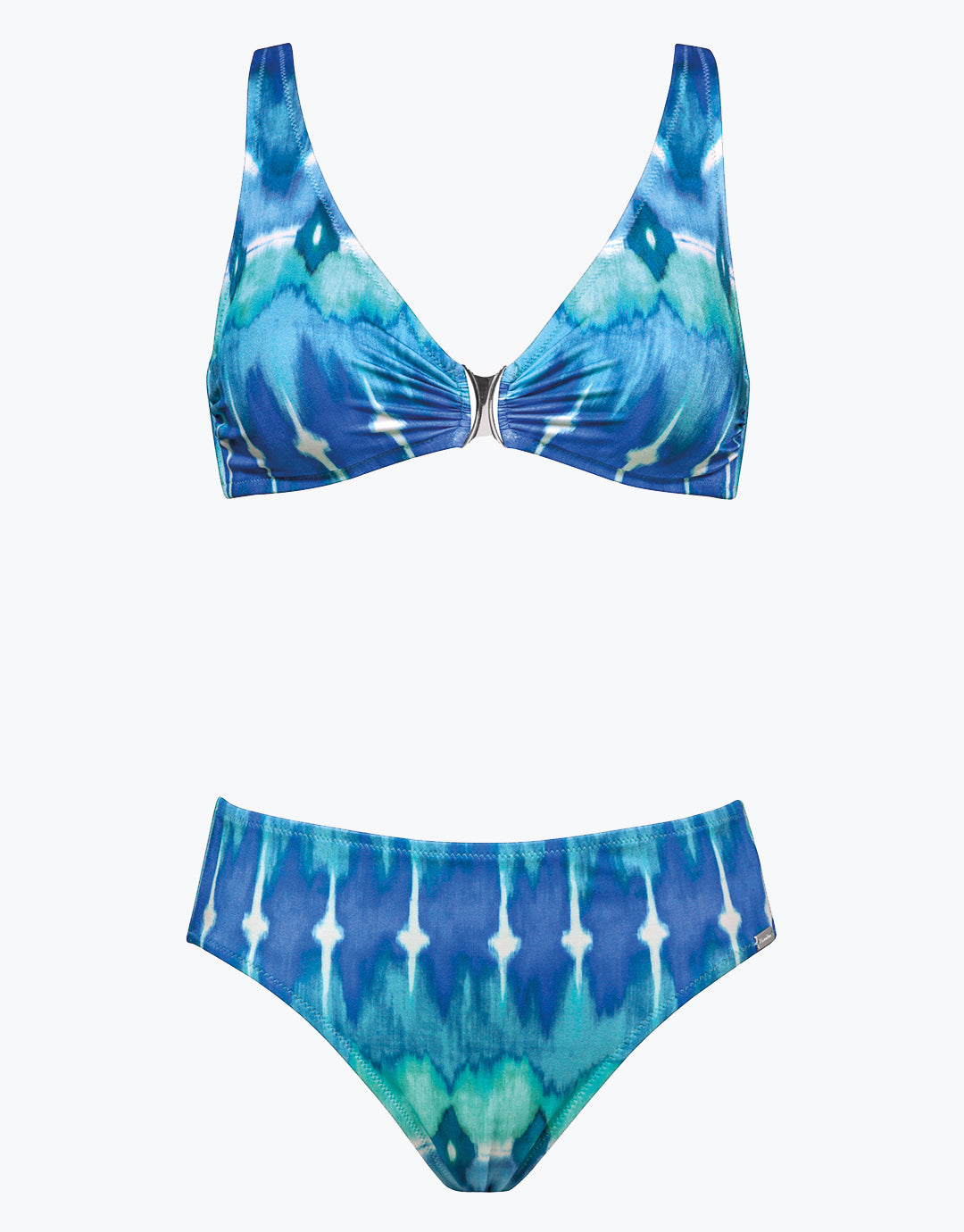 Charmline Ikat Energy Moulded Bikini Set - Bluewave - Simply Beach UK