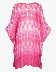 Charmline Ikat Energy Kaftan - Pinkwave - Simply Beach UK