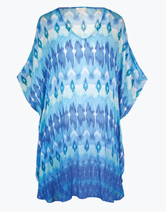 Ikat Energy Kaftan - Bluewave - Simply Beach UK