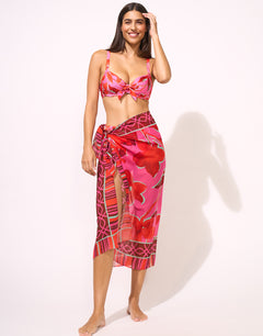 Lidea Fused Florals Pareo - Pink Fusion - Simply Beach UK