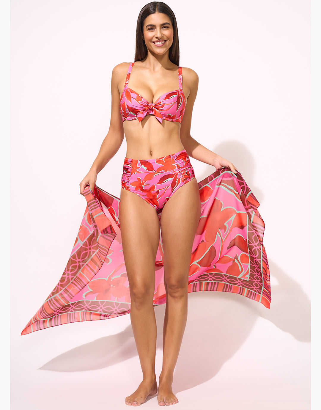 Lidea Fused Florals Pareo - Pink Fusion - Simply Beach UK