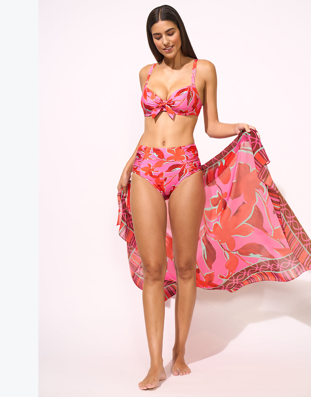 Lidea Fused Florals Pareo - Pink Fusion - Simply Beach UK