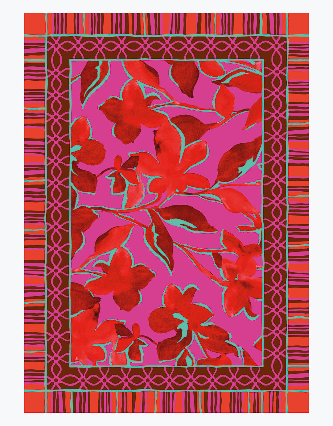 Lidea Fused Florals Pareo - Pink Fusion - Simply Beach UK