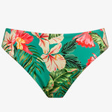 Tropic Joy Bikini Pant - Hibiscus Verde - Simply Beach UK