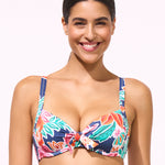 Lidea Petal Patch Underwired Bikini Top - Denim Daydream - Simply Beach UK