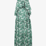 Palmette Ruffle Dress - Jungle Veil