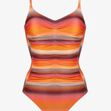 Sundrenched Ruched Underwired Swimsuit - Golden Hour