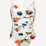 Tulipe Ruched Underwired Swimsuit - Noble Blend