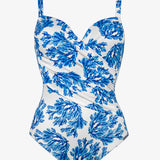 Seaside Breeze Underwired Moulded Swimsuit - Blue Reef
