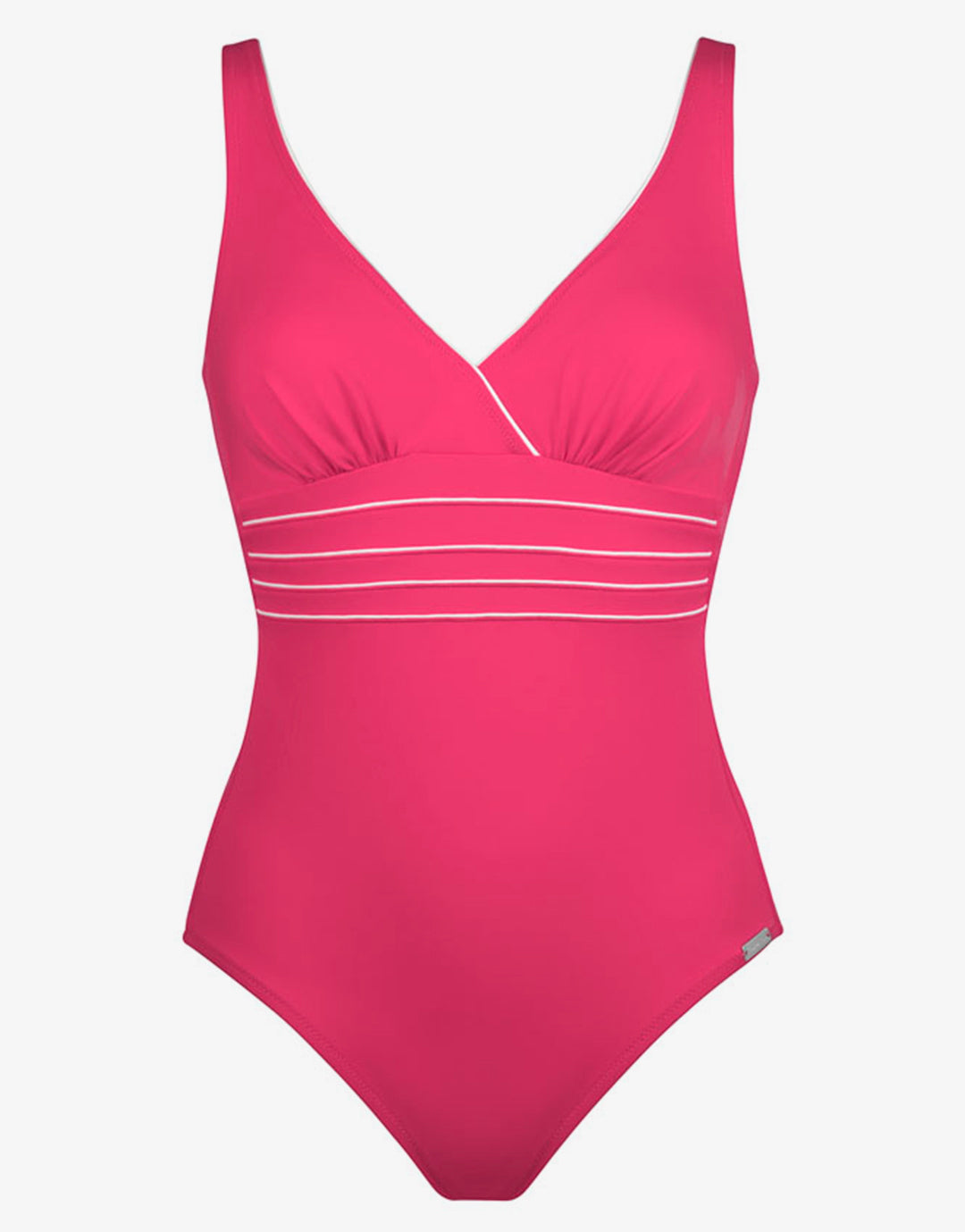 Pure Lines Swimsuit - Pink White - Simply Beach UK