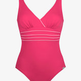 Pure Lines Swimsuit - Pink White - Simply Beach UK