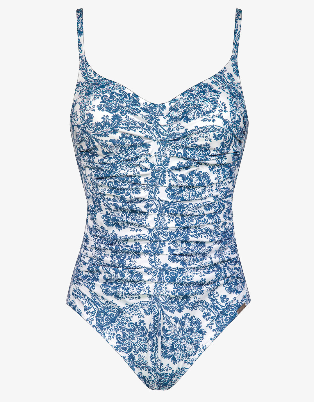 Porcelain Ruched Underwired Swimsuit