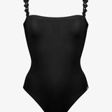 Softline Bandeau Swimsuit - Black - Simply Beach UK