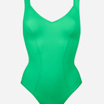 Eco Shape V Neck Swimsuit - Lush Lime - Simply Beach UK
