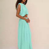 Pitusa Areia Knit Top - Aqua - Simply Beach UK