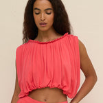 Areia Knit Top - Coral - Simply Beach UK