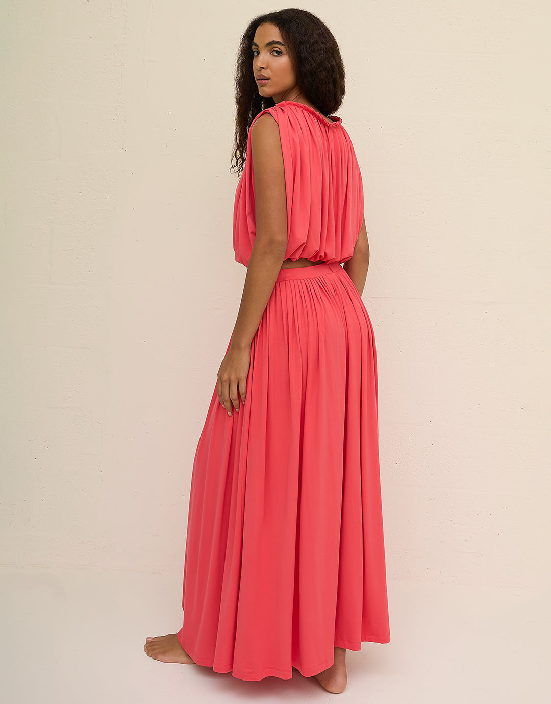 Areia Knit Top - Coral - Simply Beach UK