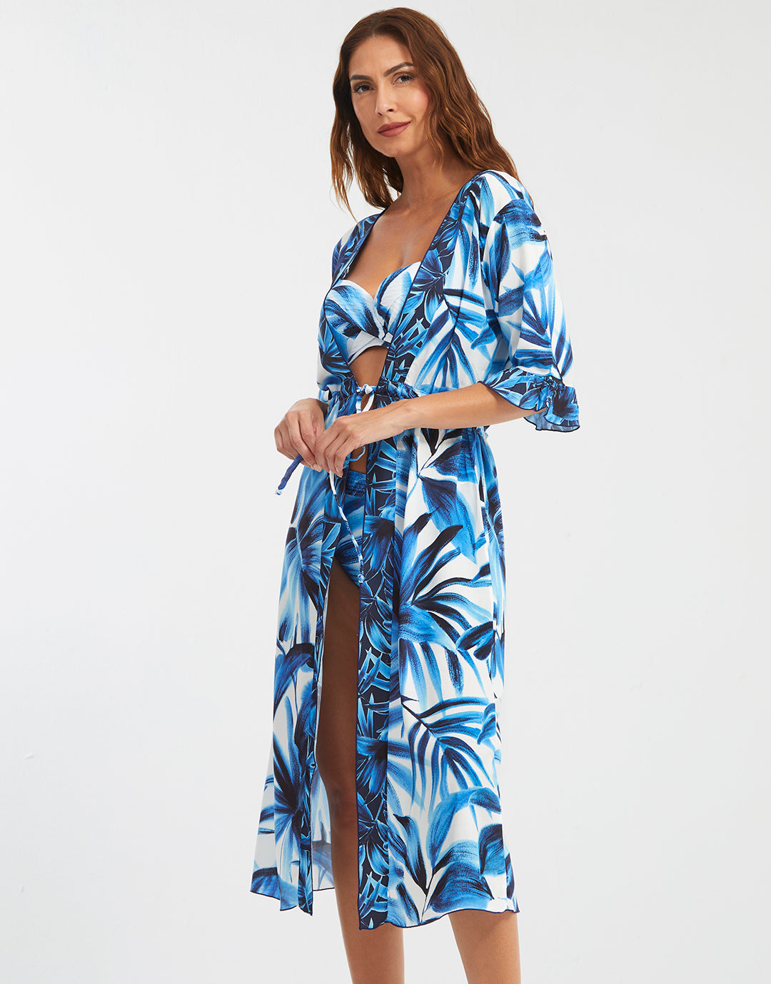 Azura Kimono - Blue and White - Simply Beach UK