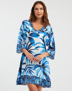 Azura Dress - Blue and White - Simply Beach UK