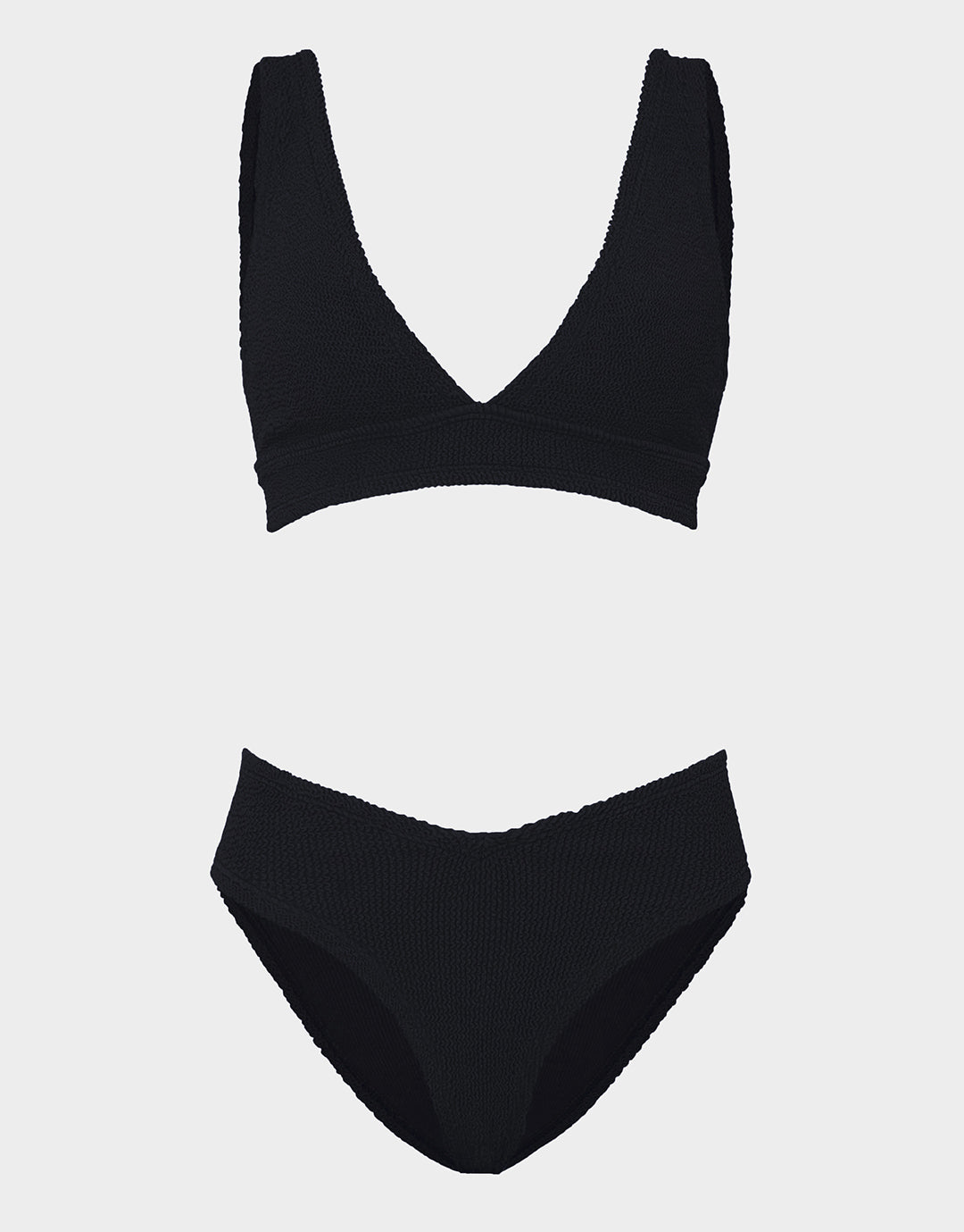 Hunza G Angel Bikini Set - Black - Simply Beach UK