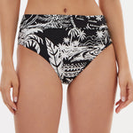 Bahia Maxi Bikini Pant - Black and White - Simply Beach UK