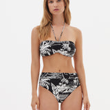 Bahia Bandeau Bikini Top - Black and White - Simply Beach UK