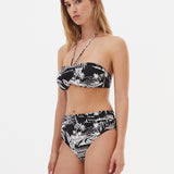 Bahia Maxi Bikini Pant - Black and White - Simply Beach UK