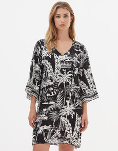 Bahia Beach Dress - Black and White - Simply Beach UK