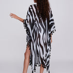 Bali Kaftan - Black and White - Simply Beach UK