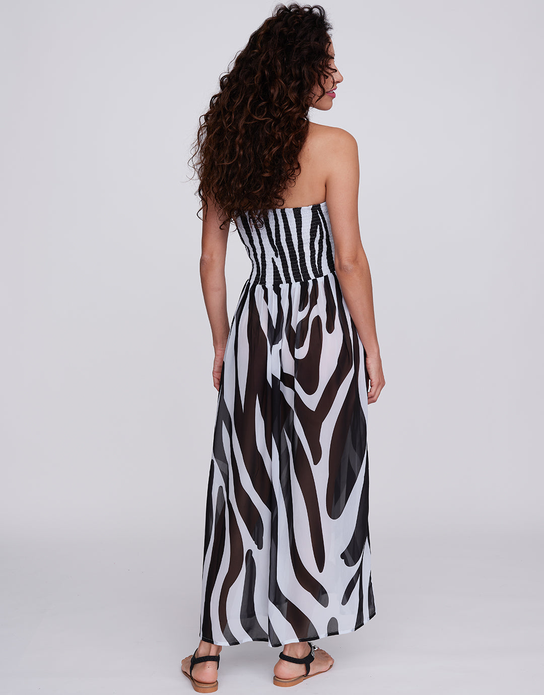 Bali Maxi Dress - Black and White - Simply Beach UK