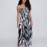 Bali Maxi Dress - Black and White - Simply Beach UK