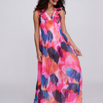 Bardolino Maxi Dress - Fuchsia Pink - Simply Beach UK