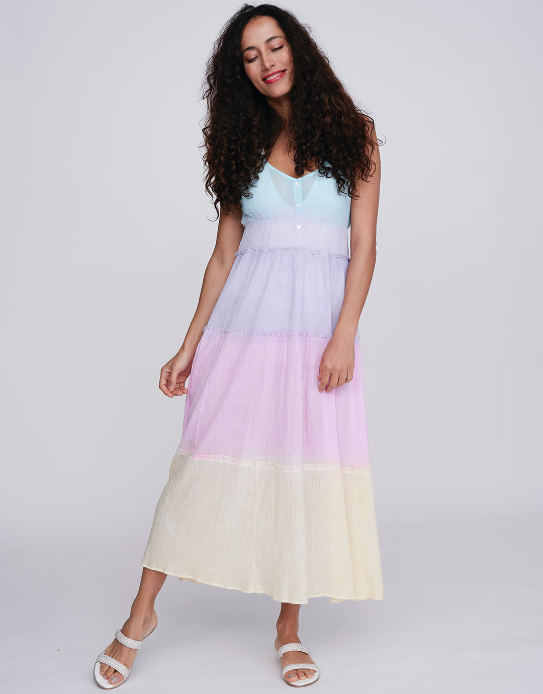 Biarritz Maxi Dress - Pastels - Simply Beach UK