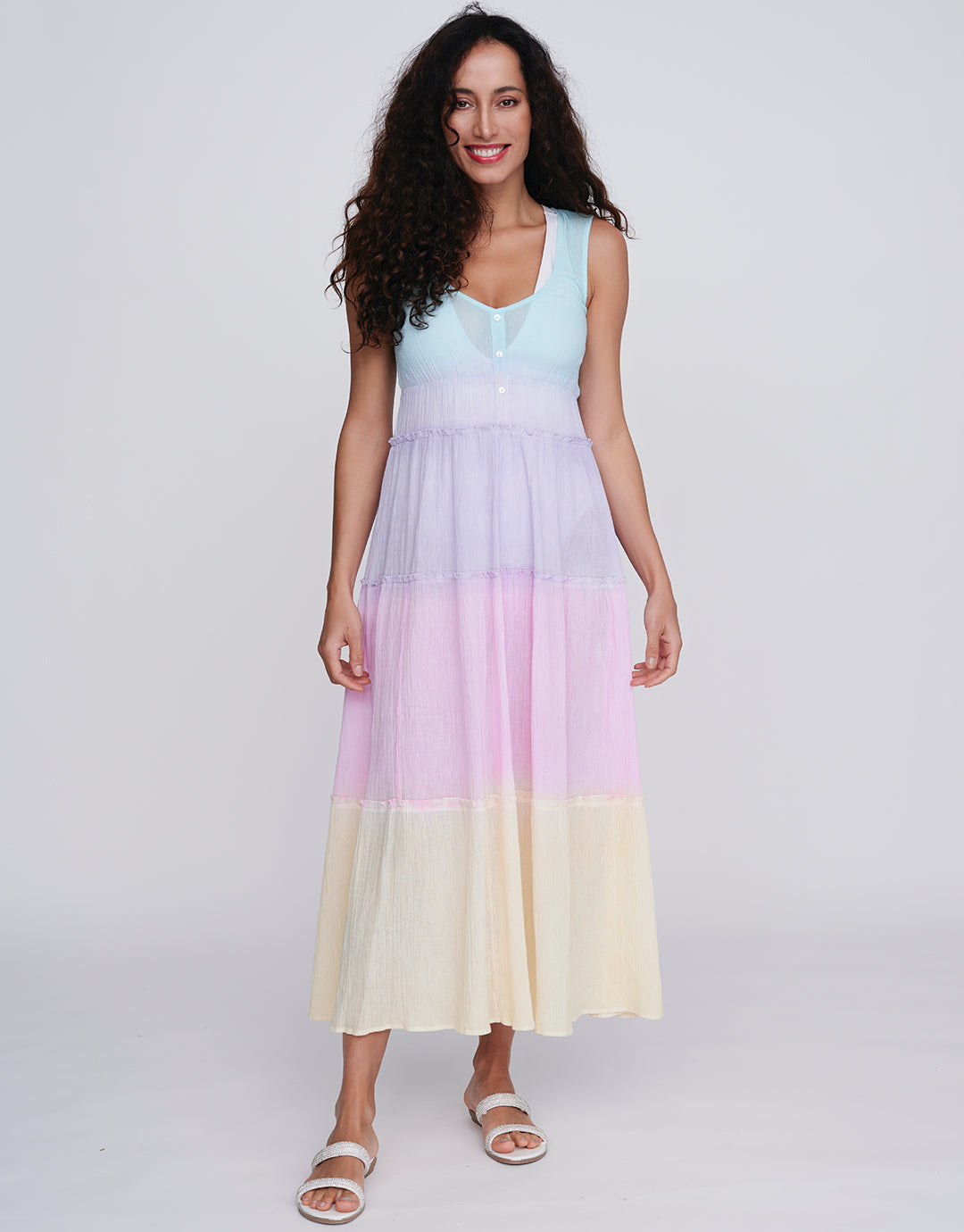 Biarritz Maxi Dress - Pastels - Simply Beach UK