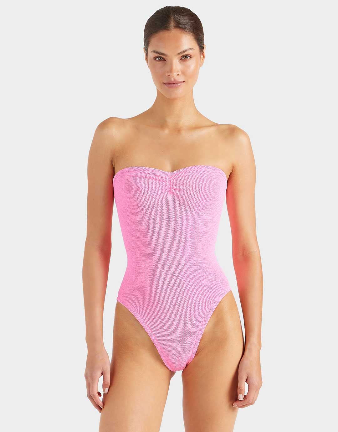 Hunza G Brooke Swimsuit - Bubblegum - Simply Beach UK