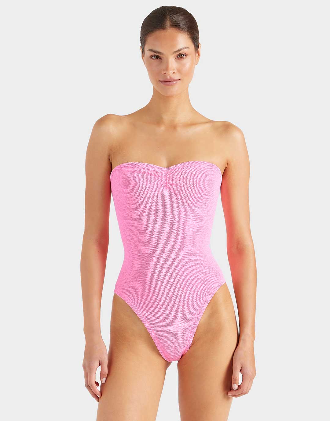 Hunza G Brooke Swimsuit - Bubblegum - Simply Beach UK