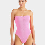 Hunza G Brooke Swimsuit - Bubblegum - Simply Beach UK