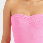 Hunza G Brooke Swimsuit - Bubblegum - Simply Beach UK