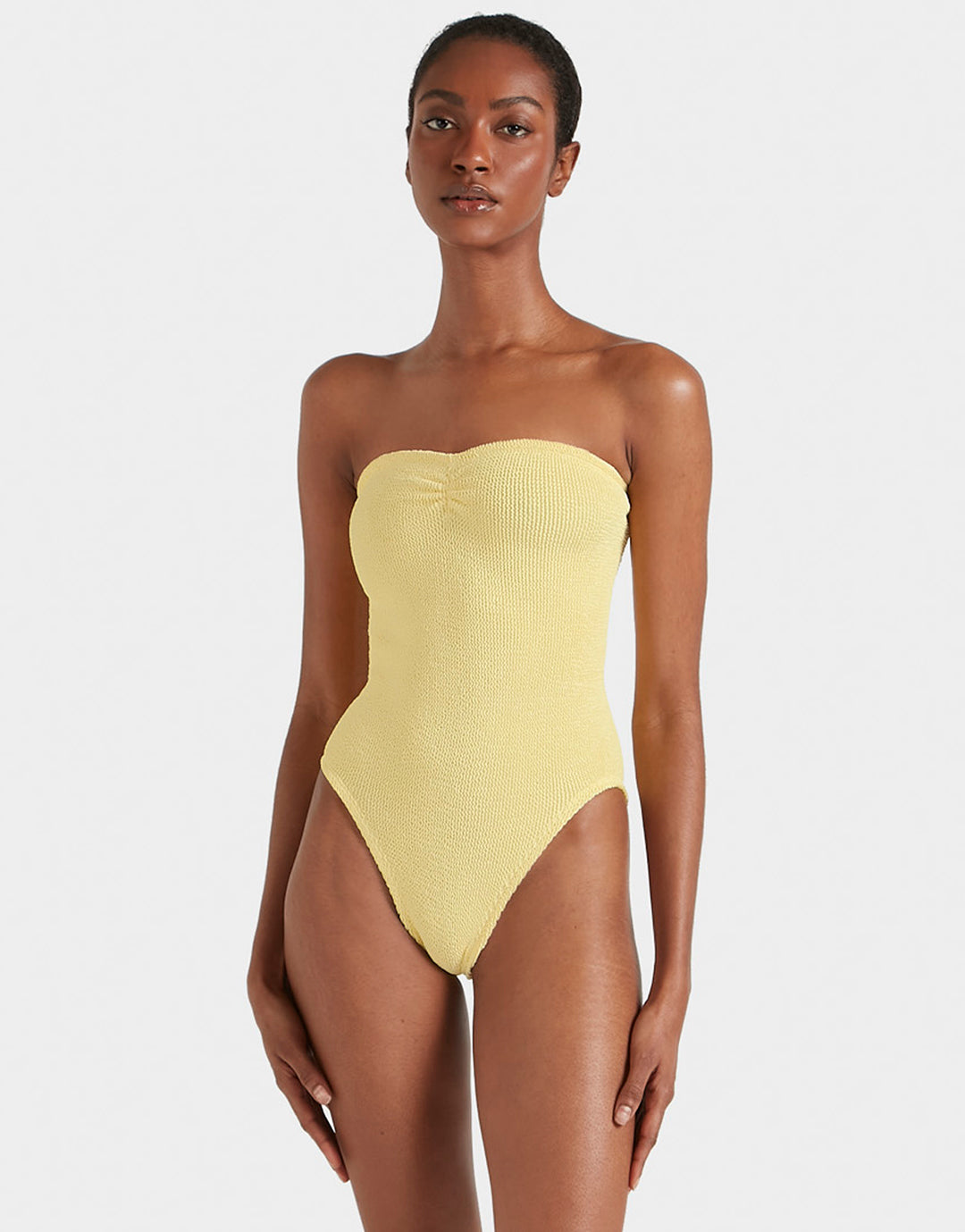 Hunza G Brooke Swimsuit - Butter - Simply Beach UK