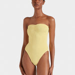 Hunza G Brooke Swimsuit - Butter - Simply Beach UK